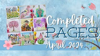 All My Completed Pages For April 2024