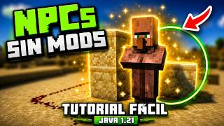 Tutorial crear NPC´s INTERACTIVOS sin MODS en Minecraft (Java 1.21+)