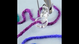 Embellishing With The Free Motion Couching Foot Set by The Colorful World of Sewing 15,692 views 1 year ago 8 minutes, 38 seconds