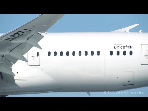 Japan Airlines B787 Boston Landing (BOS)