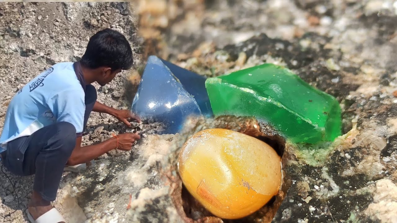 Uncovering a lost gem mine in the mountains ! Gem Hunting in an ...