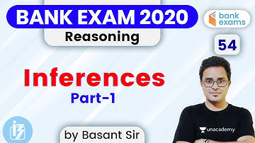6:00 PM - IBPS PO Pre & Bank Mains 2020 | Reasoning by Basant Tripathi | Inferences (Part-1)