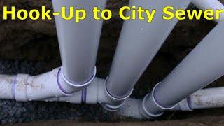 Garage Build #7 - Hooking Up to City Sewer and Inspection