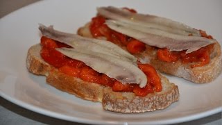 Анчоусы в уксусе с запеченным перцем Анчоусы в уксусе с запеченным перцем