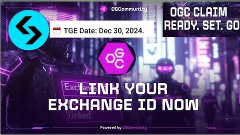 OGC Token Claim on Bitget Start ||