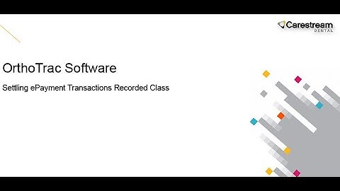 OrthoTrac: Settling ePayments Recorded Class
