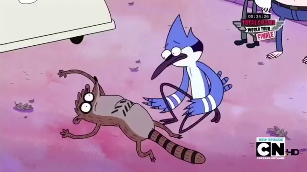 Rigby becomes a computer register - YouTube