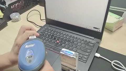 Answk Handheld Scanner Test for Decoding Cigarette Box Barcode