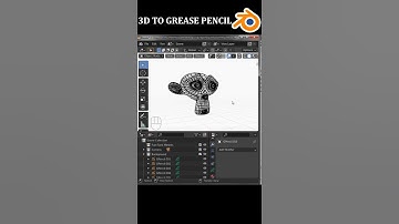 How to Easily Convert 3D Objects to 2D with Blender #shorts