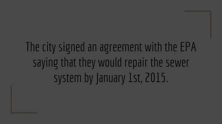 Baltimore's Failing Sewer System (Presented by The Park School)