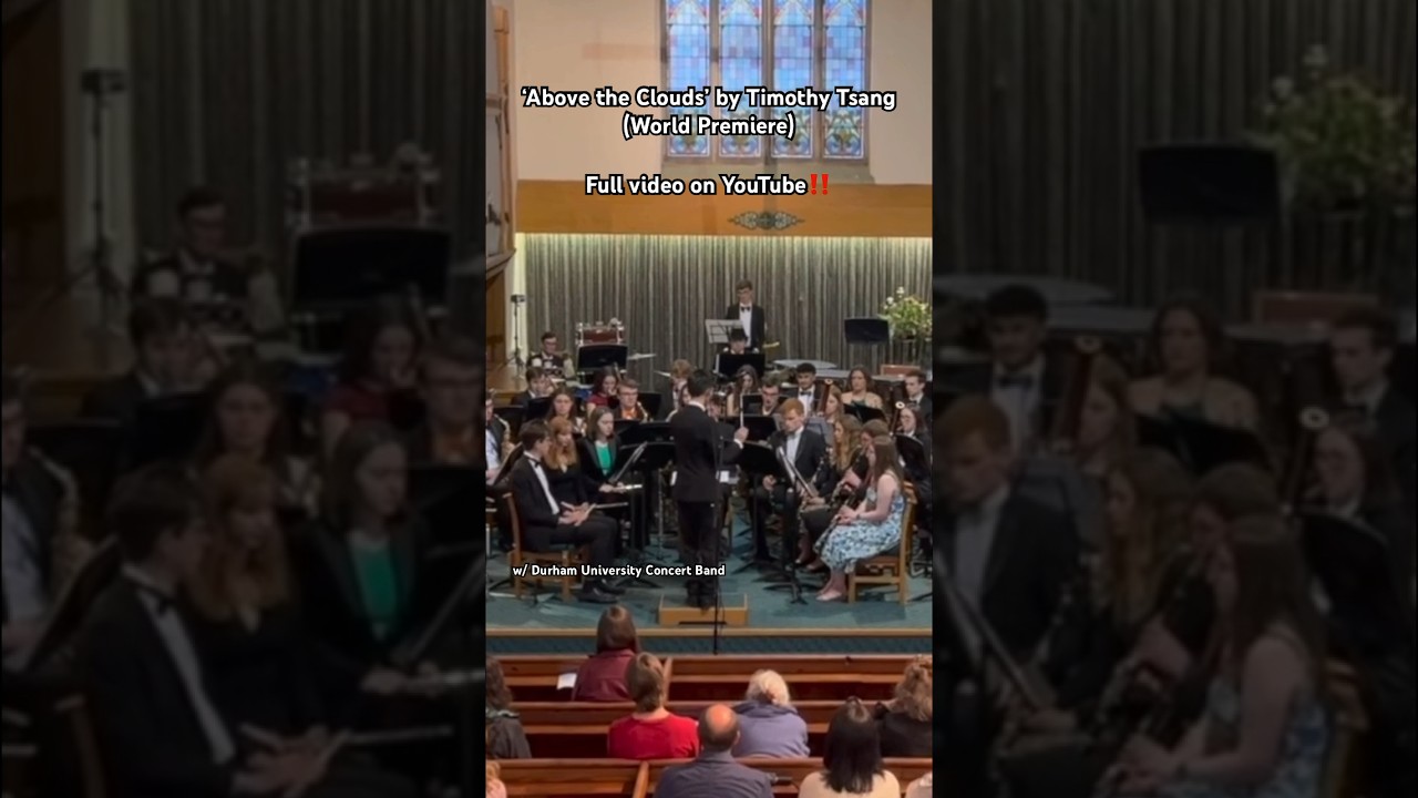 ‘Above the Clouds’ by Timothy Pok Cheung Tsang (World Premiere) | Durham University Concert Band adlı videoyu YouTube'da izle ‘Above the Clouds’ by Timothy Pok Cheung Tsang (World Premiere) | Durham University Concert Band adlı videoyu YouTube'da izle