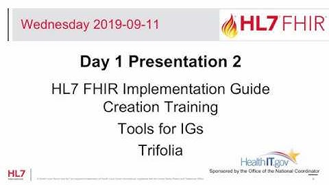 Tools for Implementation Guides - Forge - FHIR Implementation Guide Creation Training
