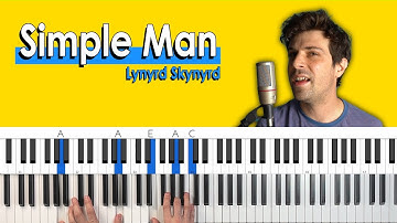 How To Play "Simple Man" by Lynyrd Skynyrd [Piano Tutorial + Chord Chart]