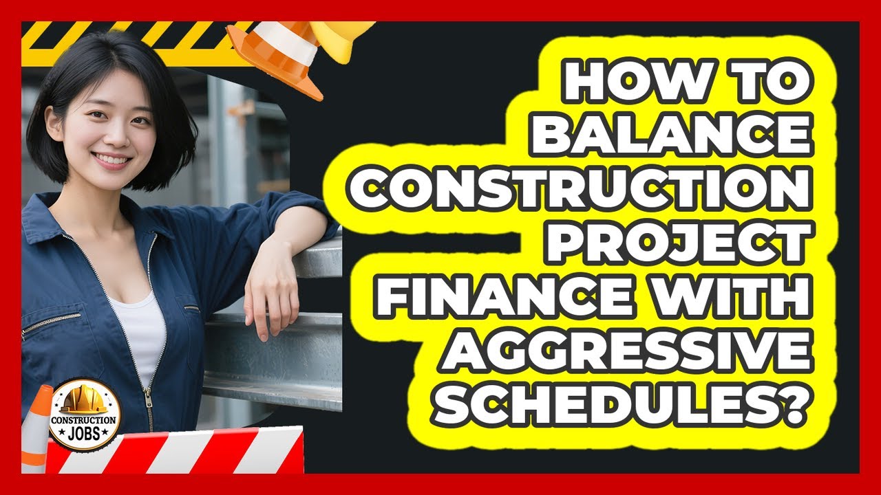 How To Balance Construction Project Finance With Aggressive Schedules? - Construction Jobs