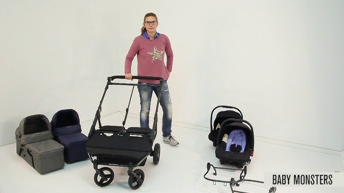 Carro Gemelar EasyTwin 4 Black Edition de Baby Monsters - Sueños