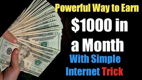 How I Made $1000 My First Month After Learning this Internet Trick