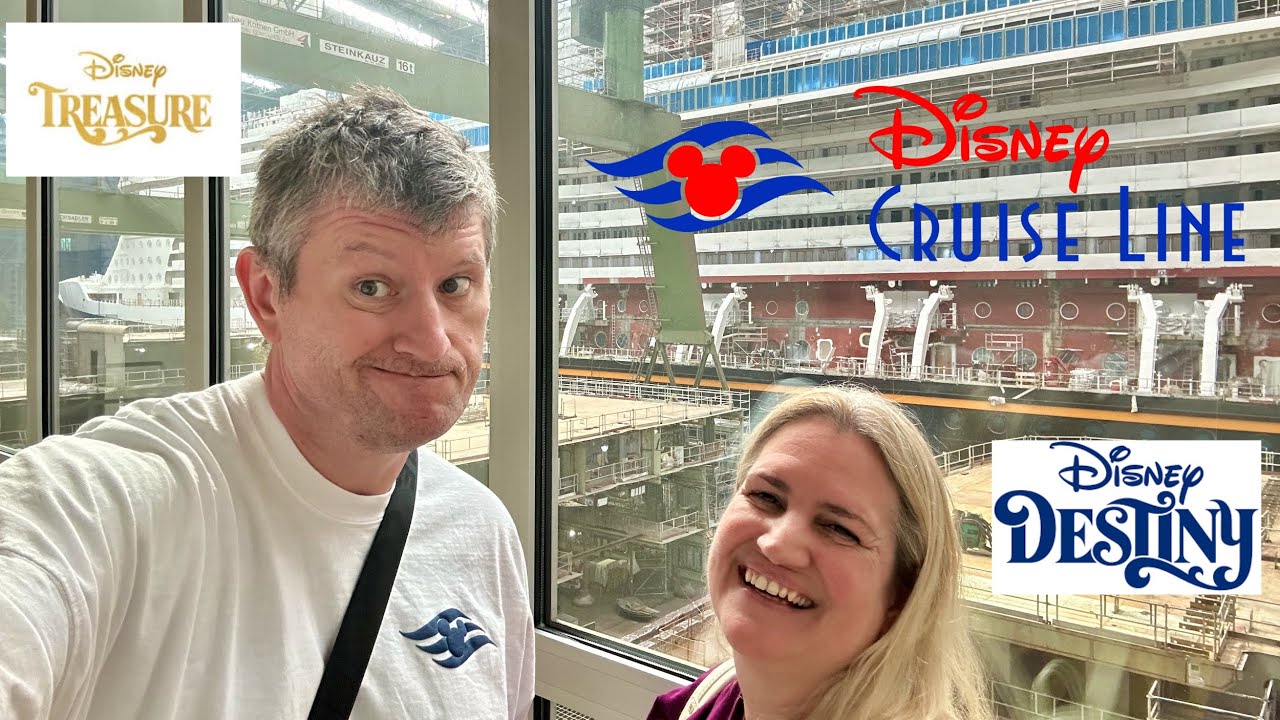 Disney TREASURE + DESTINY Cruise Ship beide zugleich im Dock Halle 6 Meyer Werft Papenburg Live Tour