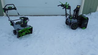 EGO snow blowers have design flaws that cause catastrophic failure.