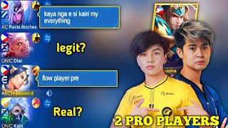 I MET 2 PRO PLAYERS IN RANK GAME🙀| REAL OR FAKE?- MLBB
