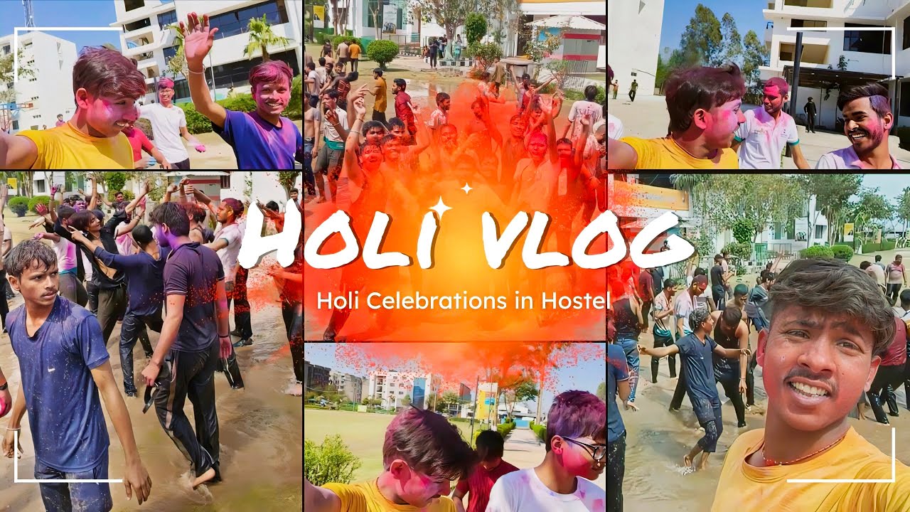 Holi vlog 2025 || New Vlog || Holi || #hosteller #holi #holispecial #vlog @Hostellersboysvlog