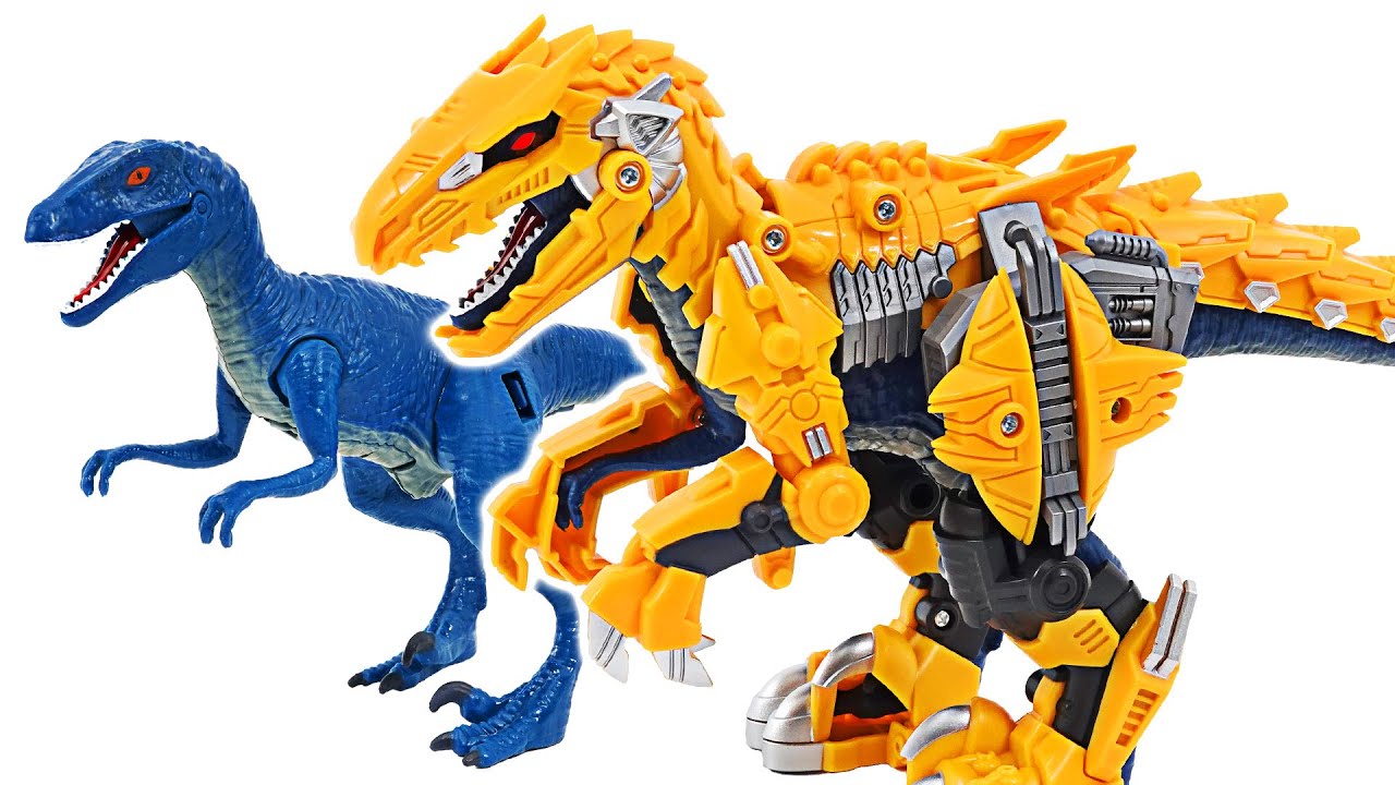 Armored Saurus Raptor DX! Dinosaur and Transform Armor combined