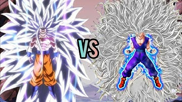 Goku vs Gohan all forms to Infinity #goku #gohan #dbs