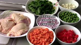Receta del dia Arroz con pollo facil y rico Comida peruana