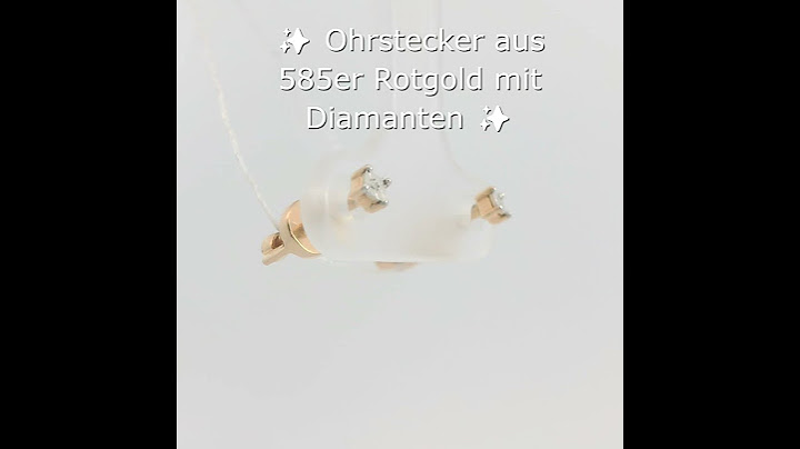 Ohrstecker aus 585er Rotgold mit Diamanten  #rotgold #jewelry #eleganz  #diamond