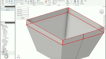 Inventor Creating Sheet Metal Funnel With Lofted Flange