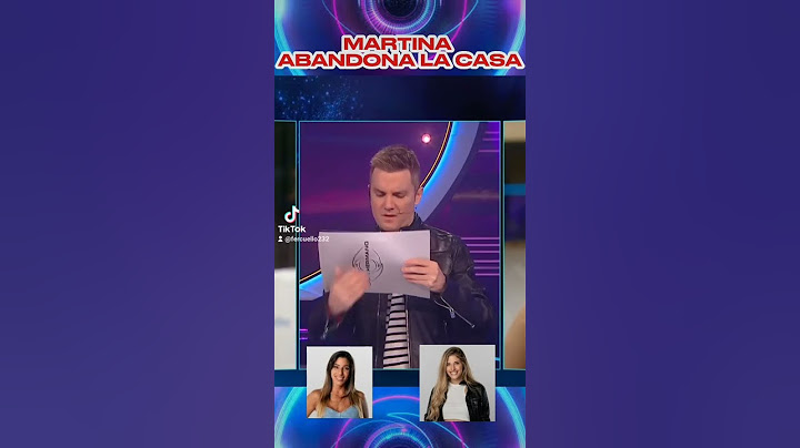 MARTINA ELIMINADA DE LA CASA DE #granhermano