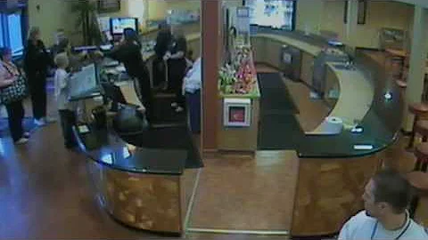 Raw video: Kyle seeks refuge at Tracy health club