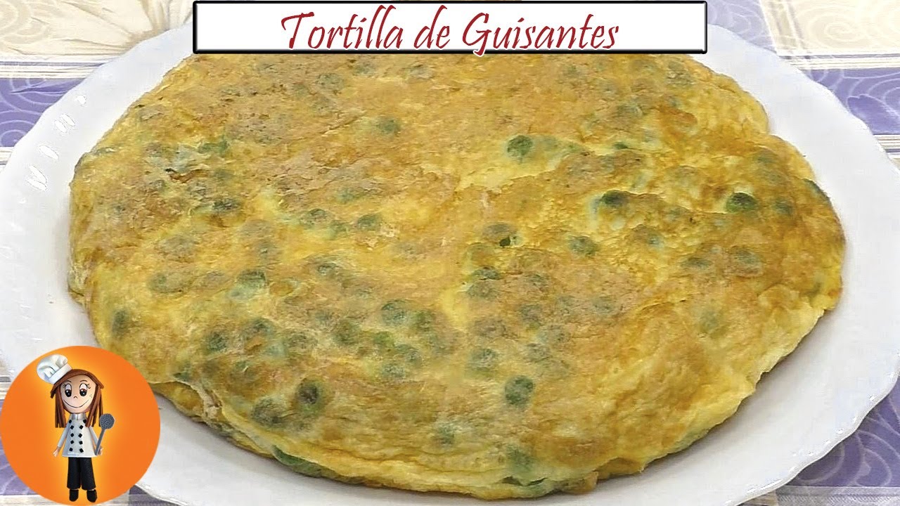 Tortilla de guisantes Receta de Cocina en Familia YouTube