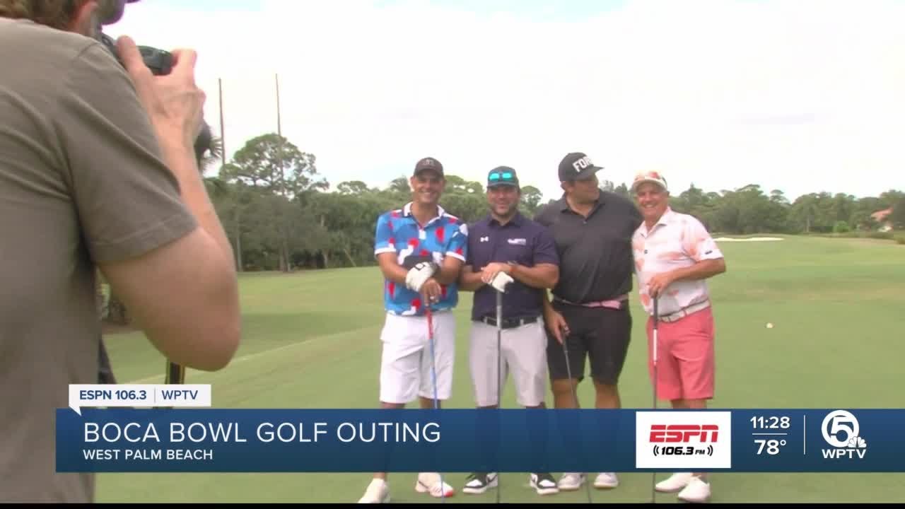 Photo inspiration: Bowling And Golf Outings Reference: Stars Tee Off For 2023 Boca Raton Bowl Golf Outing