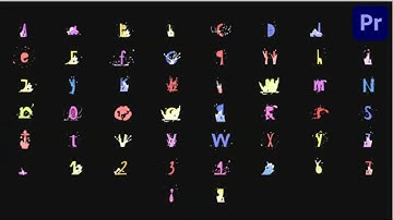 Cartoon Animated Typeface for Premiere Pro Templates