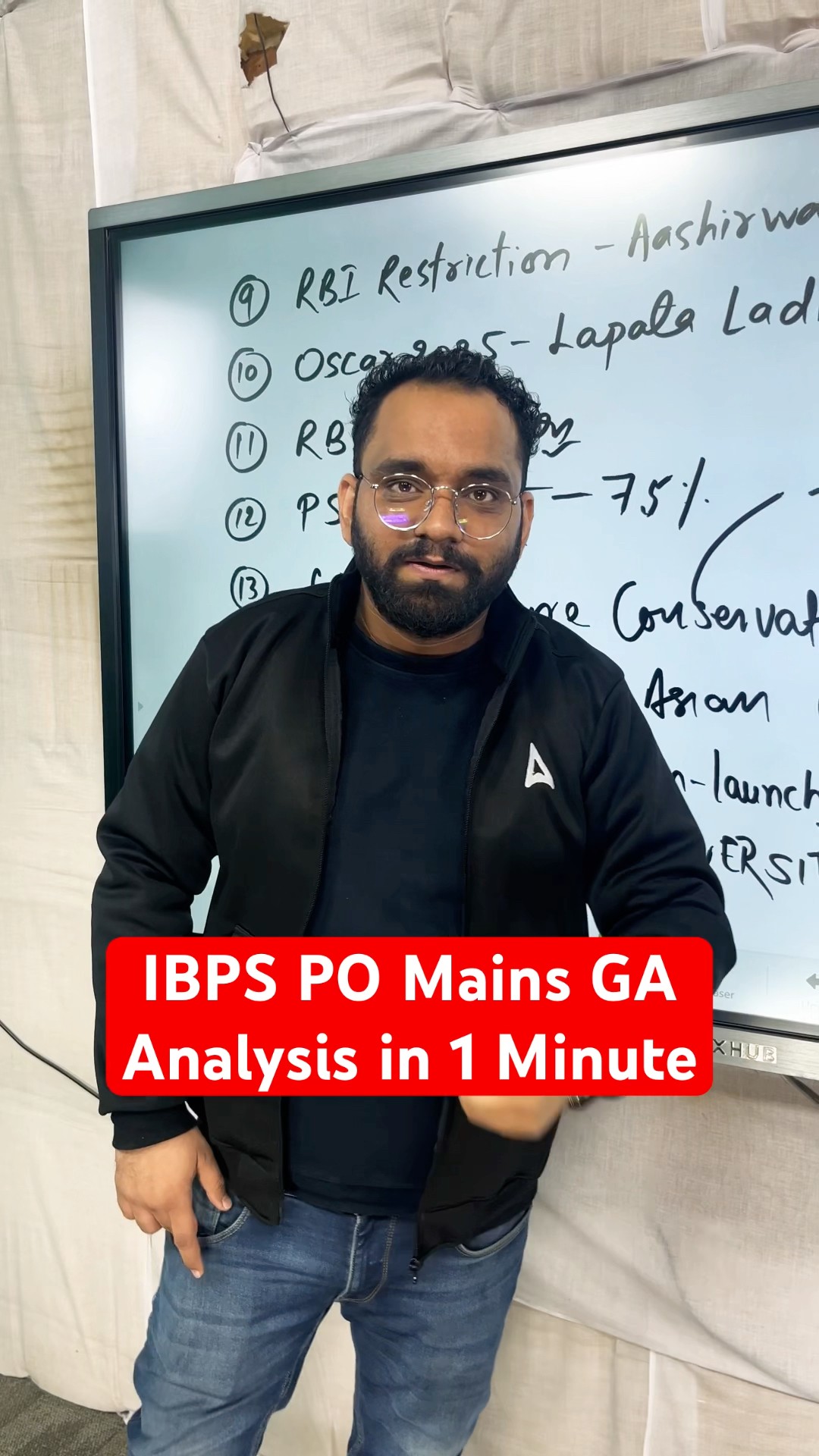 IBPS PO Mains GA Analysis in 1 Minute #ibps #ibpspomains #ibpspomainsanalysis #shortsfeed #shorts