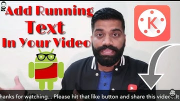 How To Add Running Text Like Technical Guruji In Your Video || By TG Official