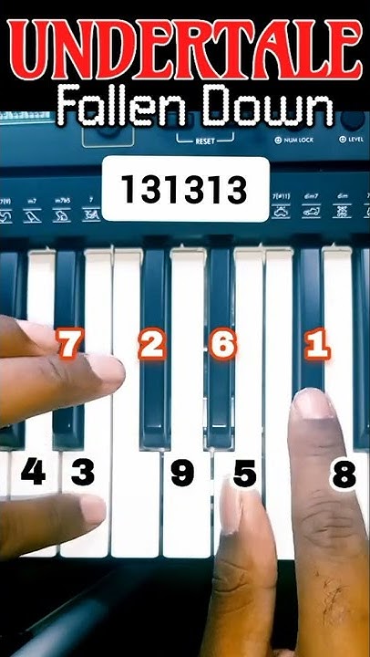How To Play Fallen Down On Piano Easy UNDERTALE - Fallen Down Piano Tutorial 😱 SO EASY #fallenDown #shorts #