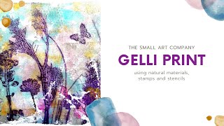 How to Use Natural Materials in a Gelli Print