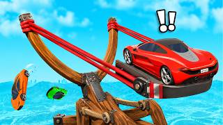 Katapult Gebruiken Om Te Winnen! (GTA 5 Race)