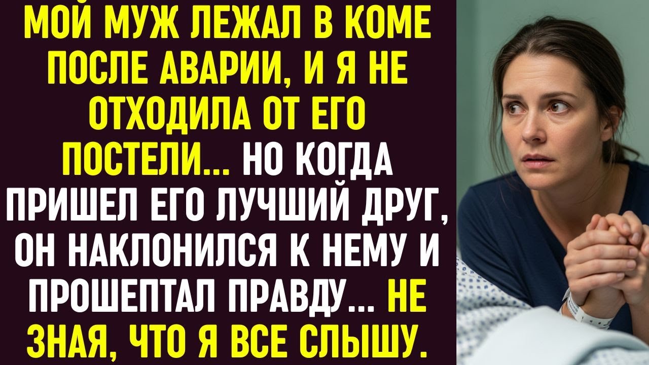 Муж лежал в коме, я была рядом… Его друг прошептал правду — не зная, что я всё слышу.