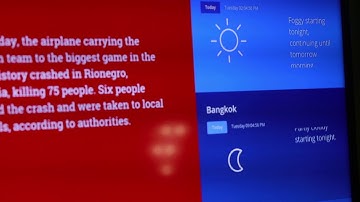 Digital Signage Weather app on ScreenCloud