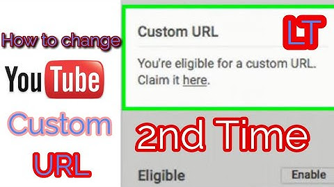 How to change YouTube channel custom URL 2nd Time by Live Tips and Tricks