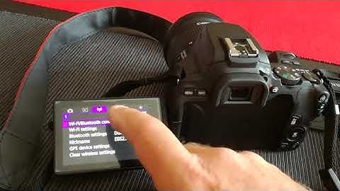 Canon EOS 250D wireless connection to a laptop via Wi-Fi