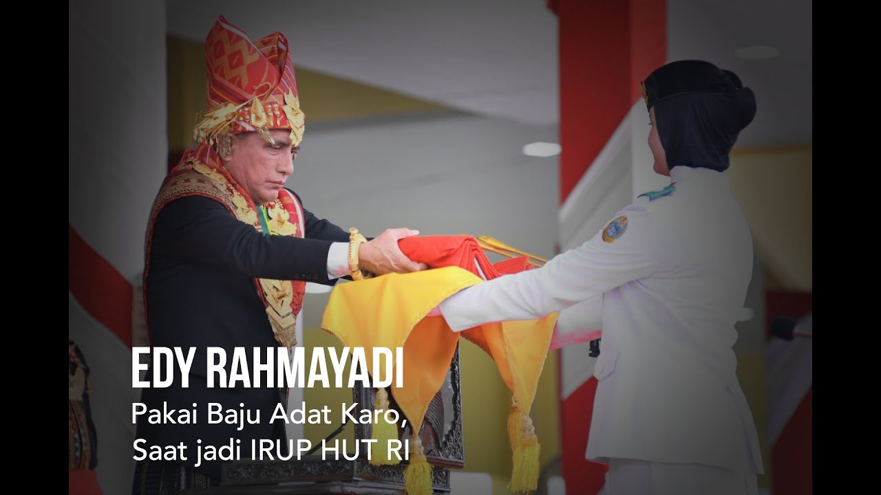 Edy Rahmayadi Pakai Baju Adat Karo Pimpin Upacara Kemerdekaan di Sumatera Utara