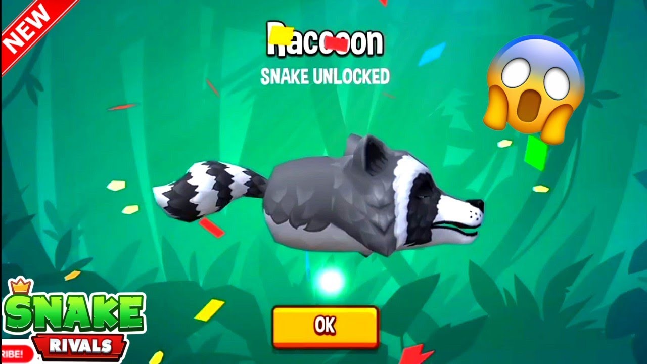 Snake Raccoon Snake Rivals : New Snake Unlocked Raccoon 🦝 - YouTube