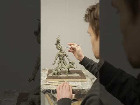 Создание жанровой миниатюрной скульптуры. #скульптура #скульптор #artprocess #sculpture #artwork