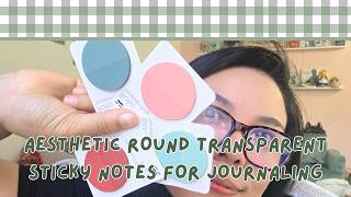 Transparent Sticky Notes, Round Pastel (200 Pcs) screenshot 4