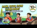 Row row row your boat  more nursery rhymes  nonstop compilation  pop babies