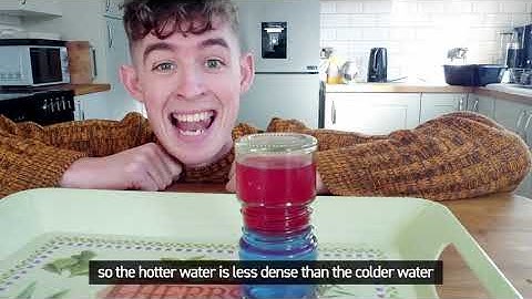 How does temperature affect the density of water?