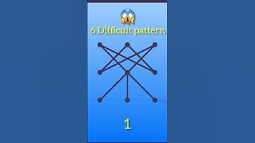 6 Difficult Pattern lock🔐 #pattern #patternlock #lockscreen #lock #viralshorts #ytshorts #smartphone